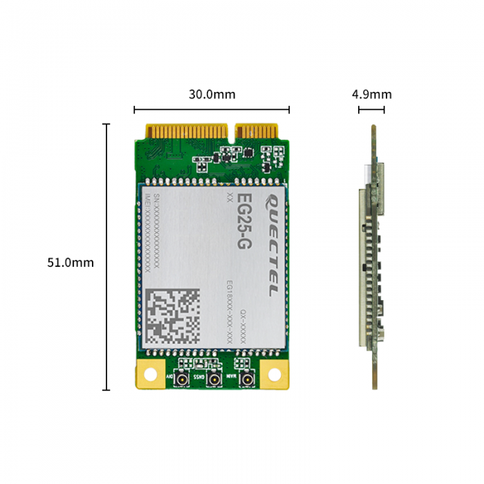 Quectel EG25-G SIM Mini PCIe IoT/M2M-optimized LTE Cat 4 Module, SIM slot on board – Bild 3