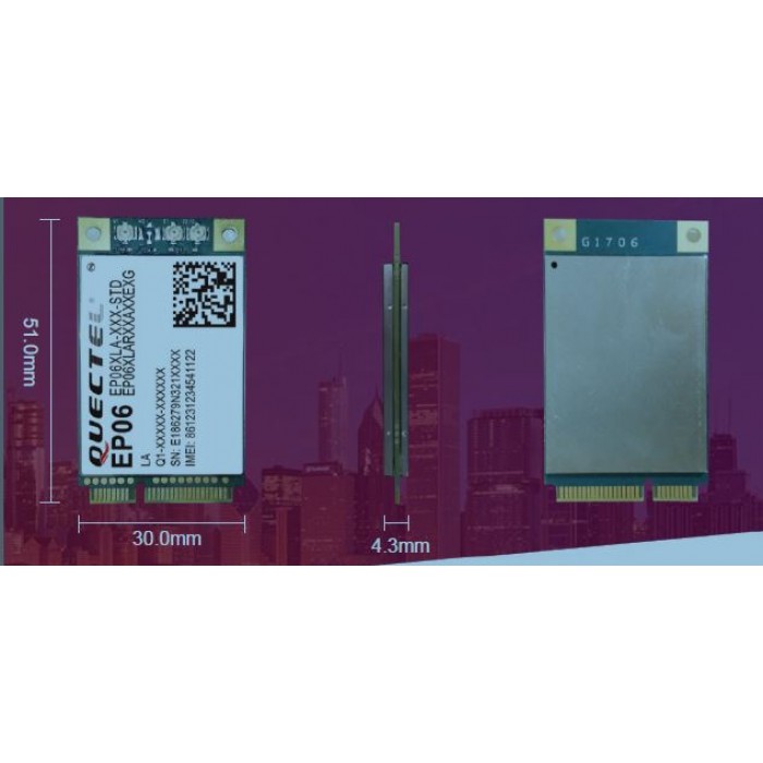 Quectel EP06 miniPCIe - optimized LTE Cat 6 Module ver EP06-E version for EU, AU, BR , LTE-A (5G GSM) ready – Bild 2