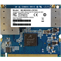 miniPCI wifi module WLM200N5-23dBm ESD (2T2R) 5GHz 802.11a/n, 2*MMCX, compex