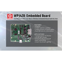COMPEX WPJ428 Multi-function IPQ4028 Embedded Board, 710MHz CPU / 2x GE Port / Dual Band 802.11ac Wave 2, LTE Gateway – Bild 5