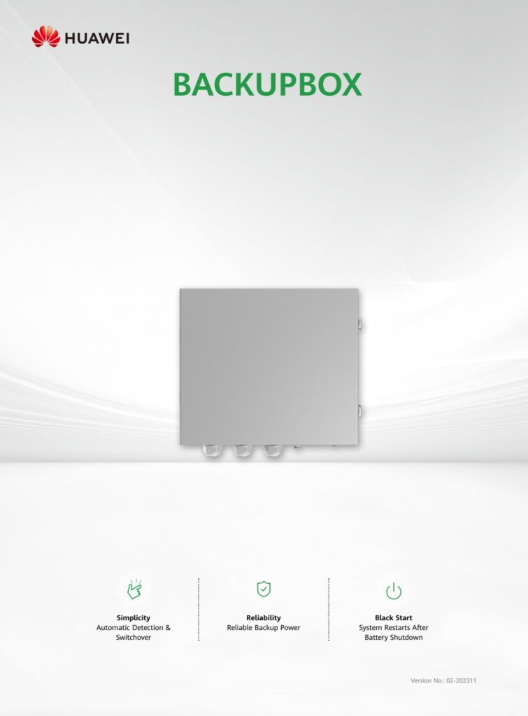 Huawei Backup Box-B0 einphasige Ersatzstrom-Umschalteinheit 02406294