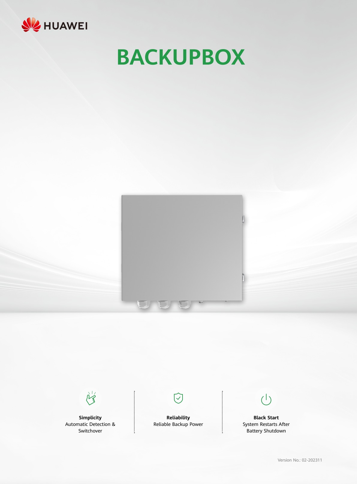 Huawei Backup Box-B0 einphasige Ersatzstrom-Umschalteinheit 02406294