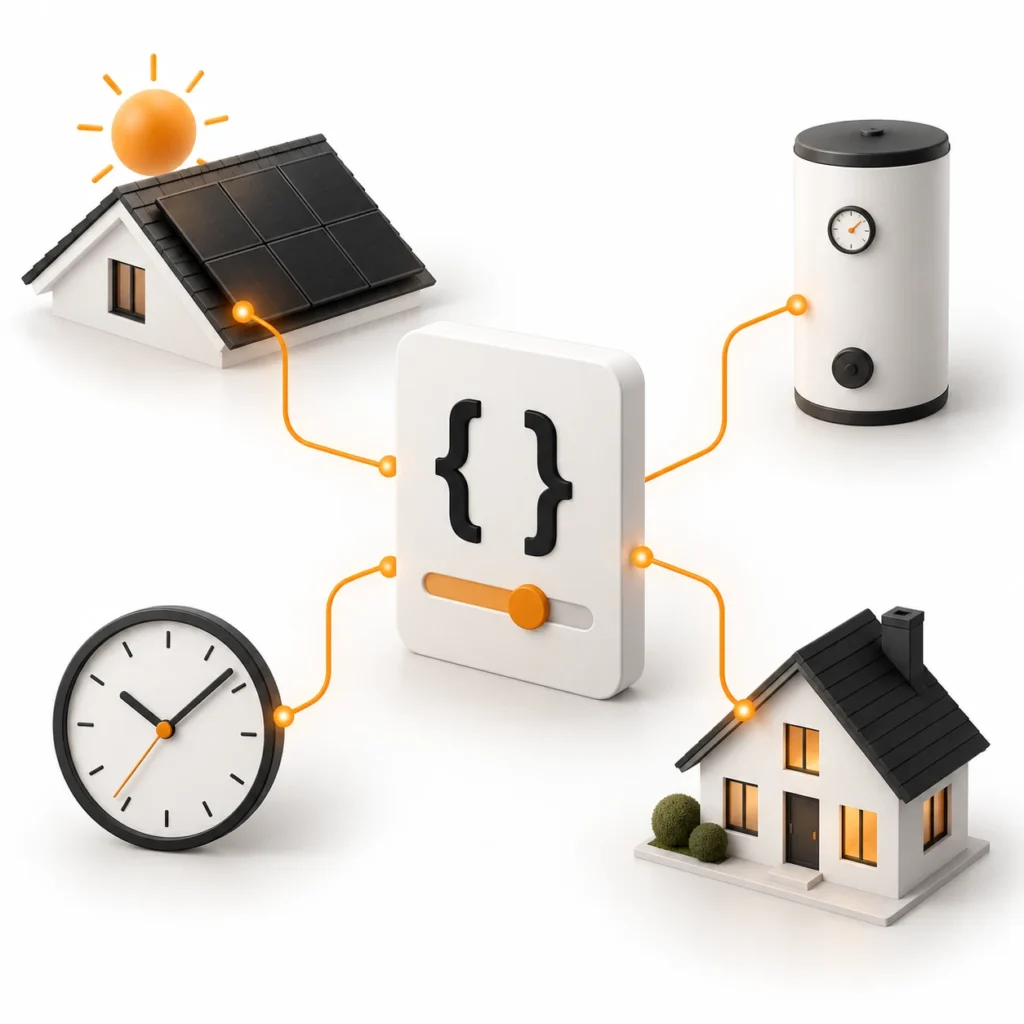 WodaTherm™ — individuelles Skript für Photovoltaik, Warmwasser, Zeitpläne und Smart Home