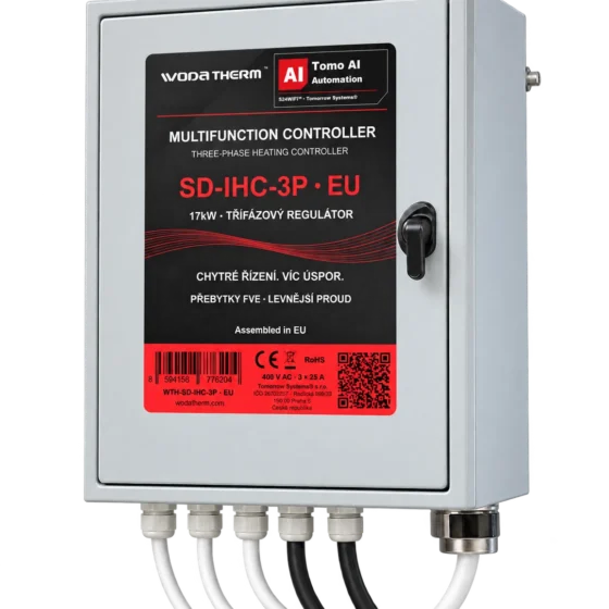 WodaTherm™ SD-IHC-3P 17kW — Produktvisualisierung mit geschlossenem Schaltschrank